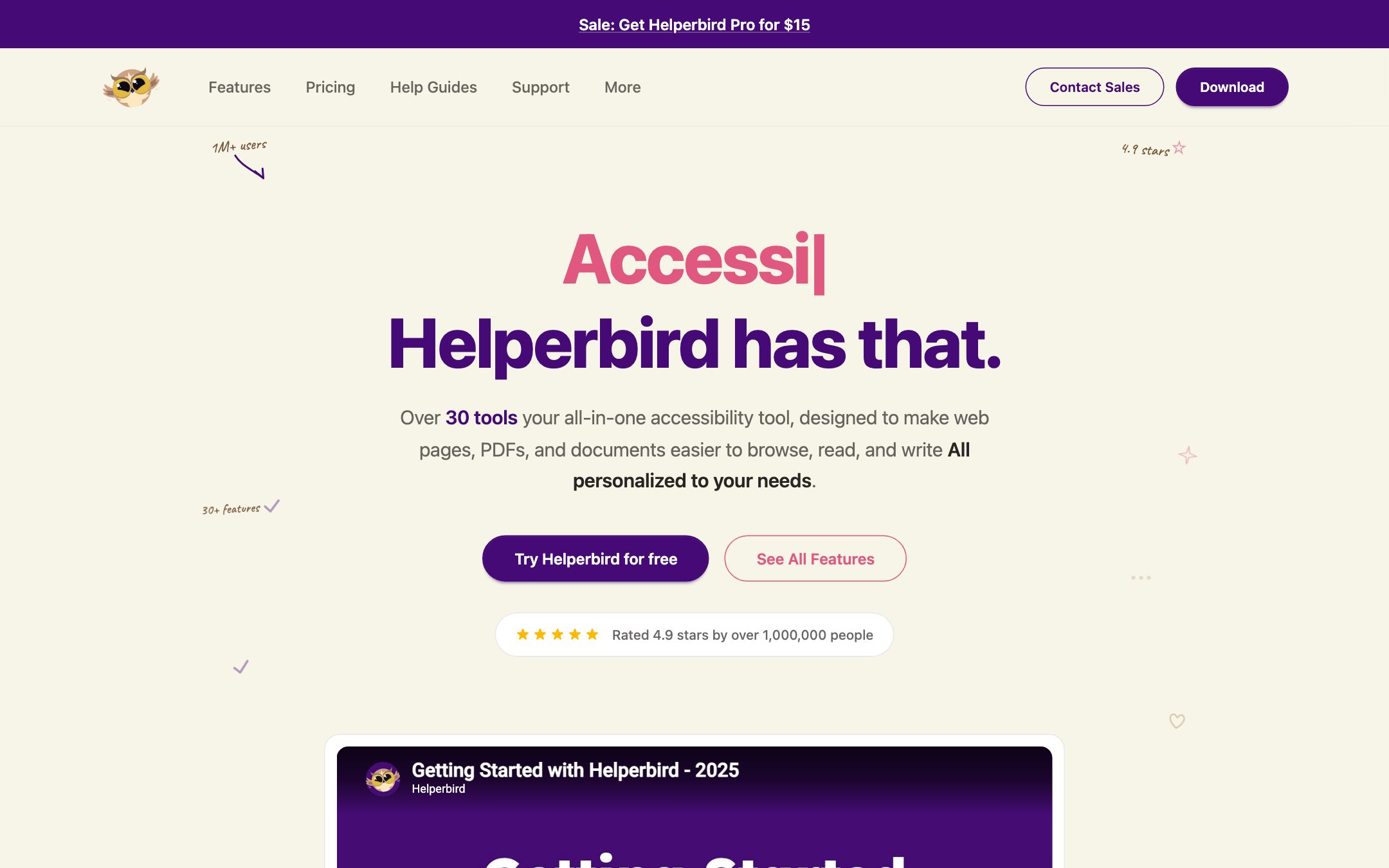 Helperbird extension panel open on a New York Times article, switching the page font to OpenDyslexic, with a reading ruler highlighting the current line and a color overlay reducing visual stress.