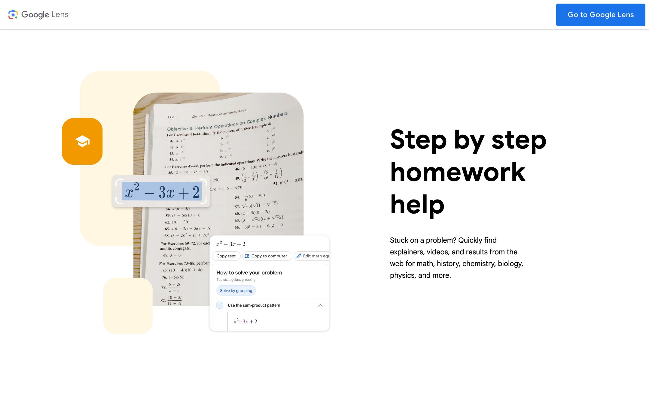 Socratic by Google iOS app showing a photographed algebra word problem with an explainer card and a YouTube video tutorial below.